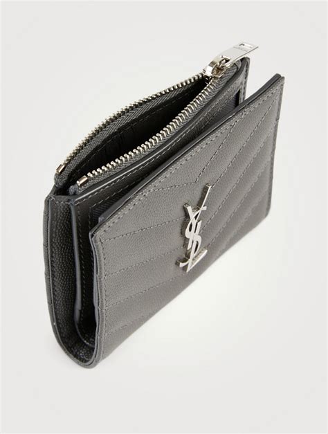 ysl card case pouch|YSL zipped card holder.